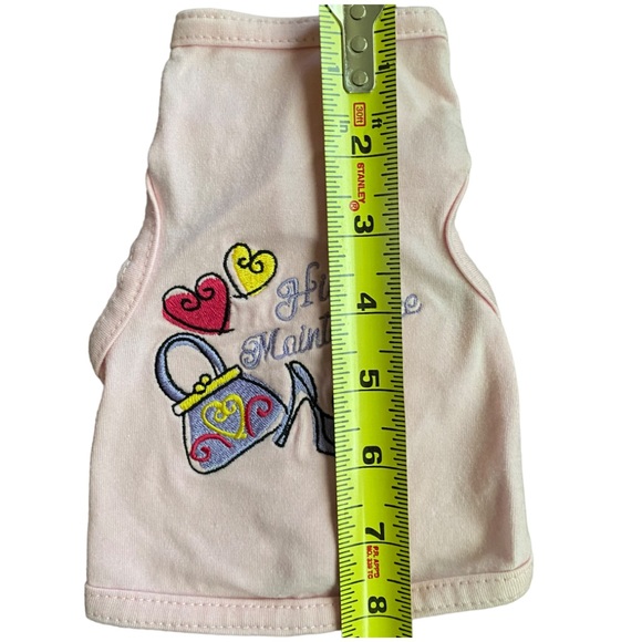 Allstar Dogs, size Tiny pink Tee that reads High Maintenance. NWOT - Picture 3 of 4